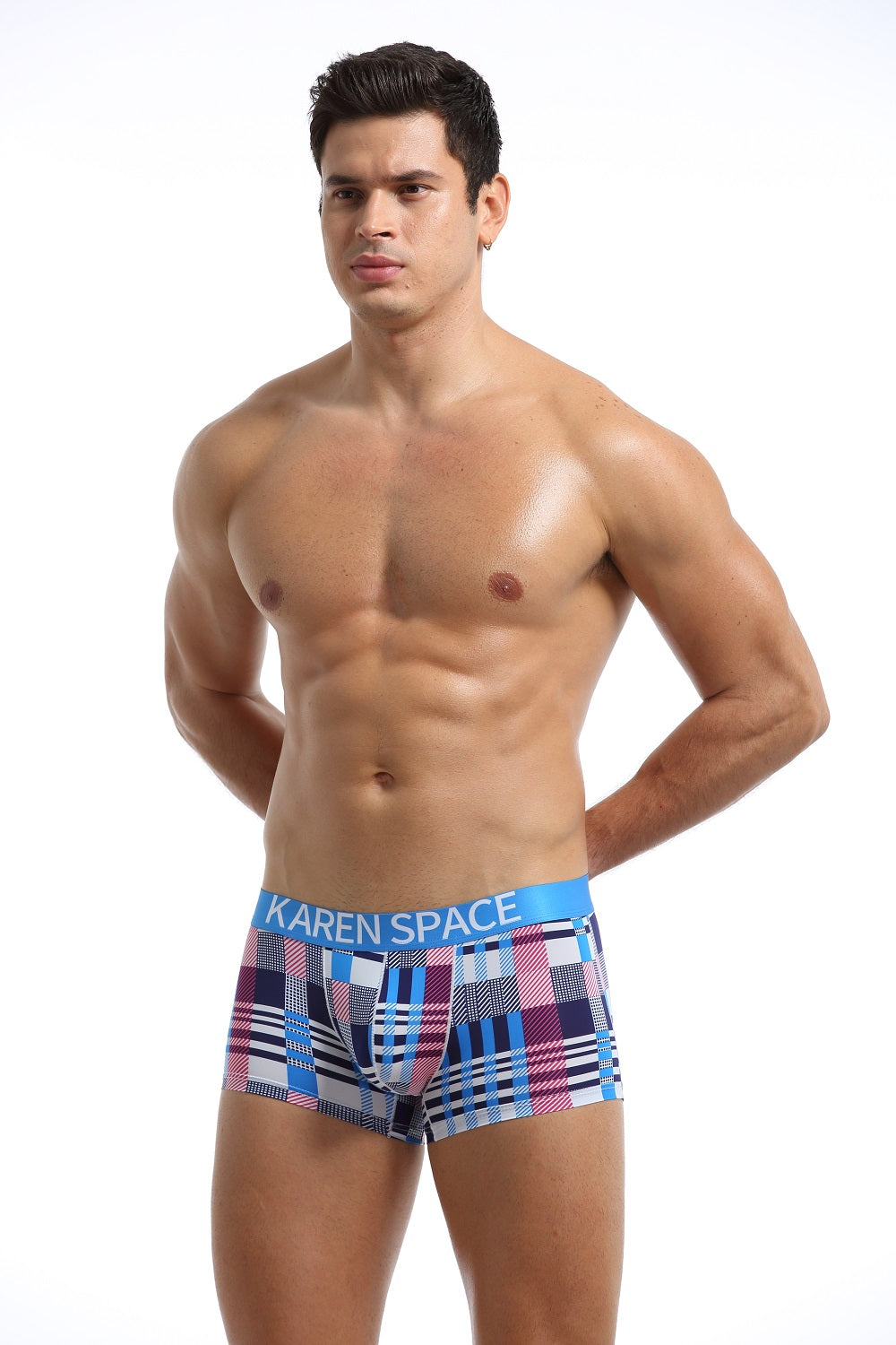 Karenspace Sexy Herren Low-Rise Trunk Nylon