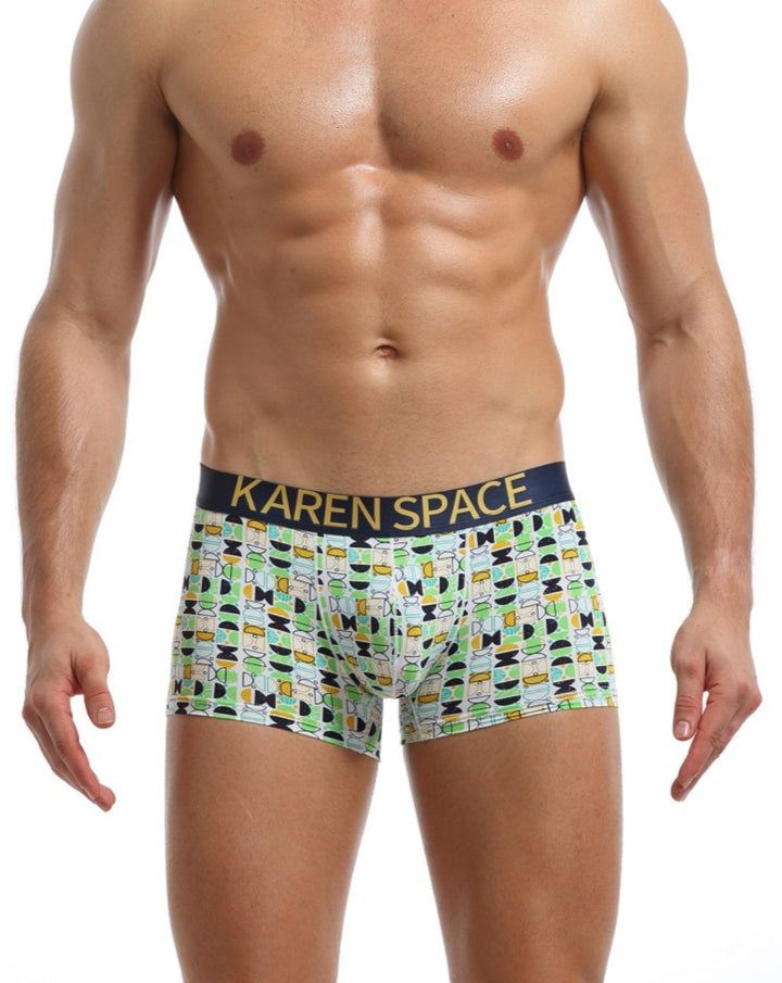 Karenspace Sexy Herren Low-Rise Trunk Nylon