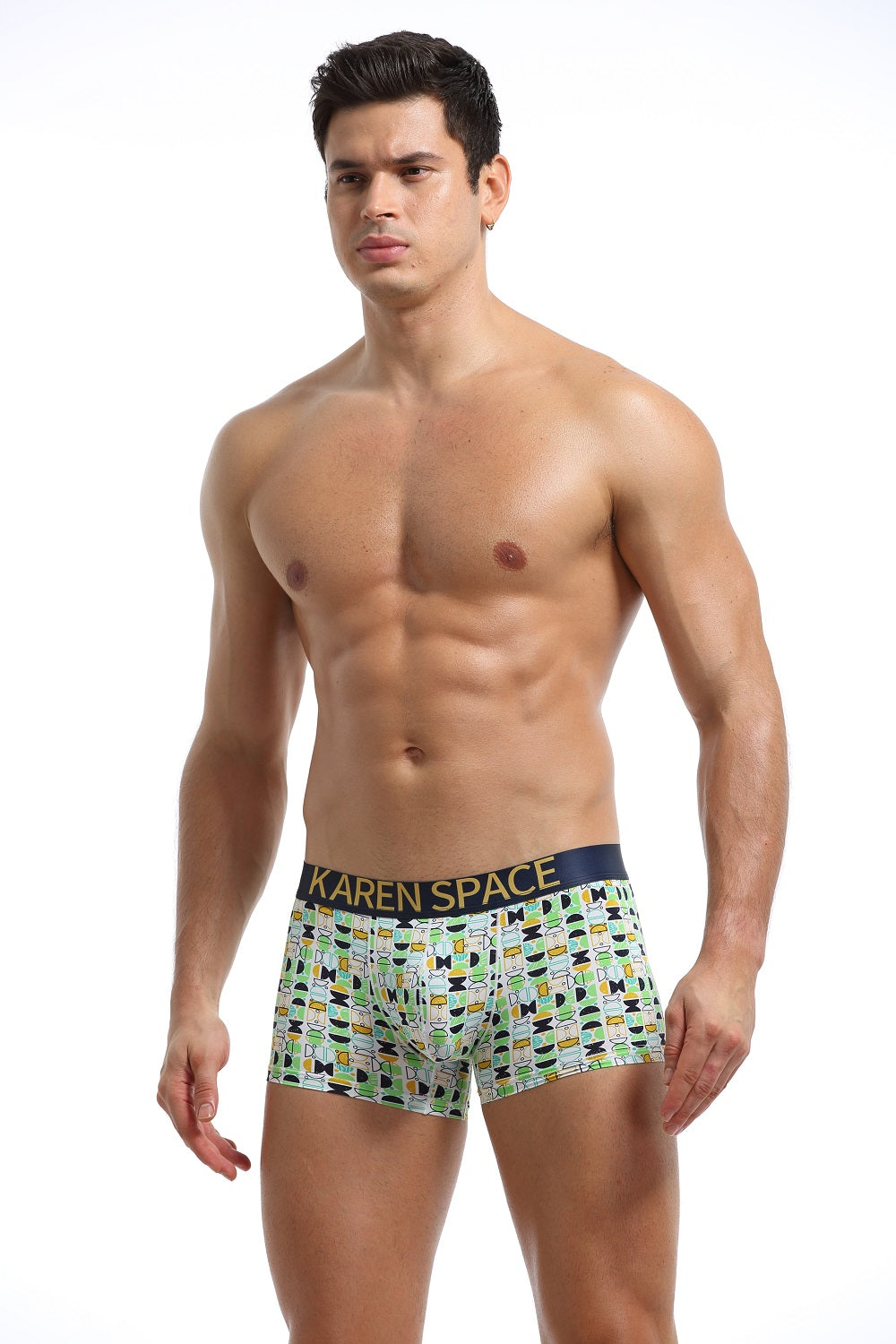 Karenspace Sexy Herren Low-Rise Trunk Nylon - Karenspace Sexy Herren Low-Rise Trunk Nylon - S (Europe Size) - BIMONI