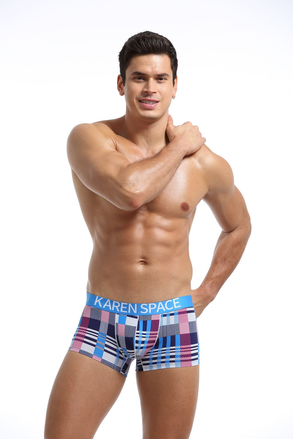 Karenspace Sexy Herren Low-Rise Trunk Nylon