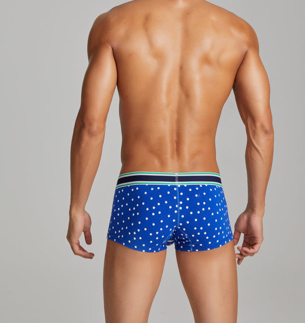 SEOBEAN Flower Low-Rise Boxer Trunk - SEOBEAN Flower Low-Rise Boxer Trunk - Blau / M (Europe Size S) - BIMONI