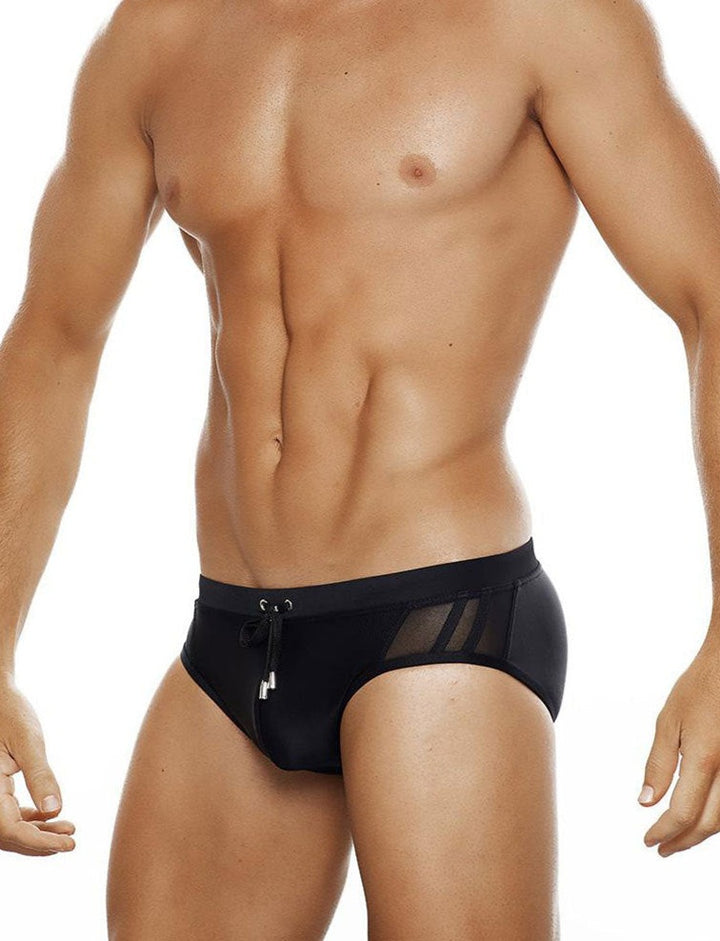 UXH Low-Rise Swim Brief Mesh Badeslip Netz - UXH Low-Rise Swim Brief Mesh Badeslip Netz - Schwarz / M (Europe Size S) - BIMONI