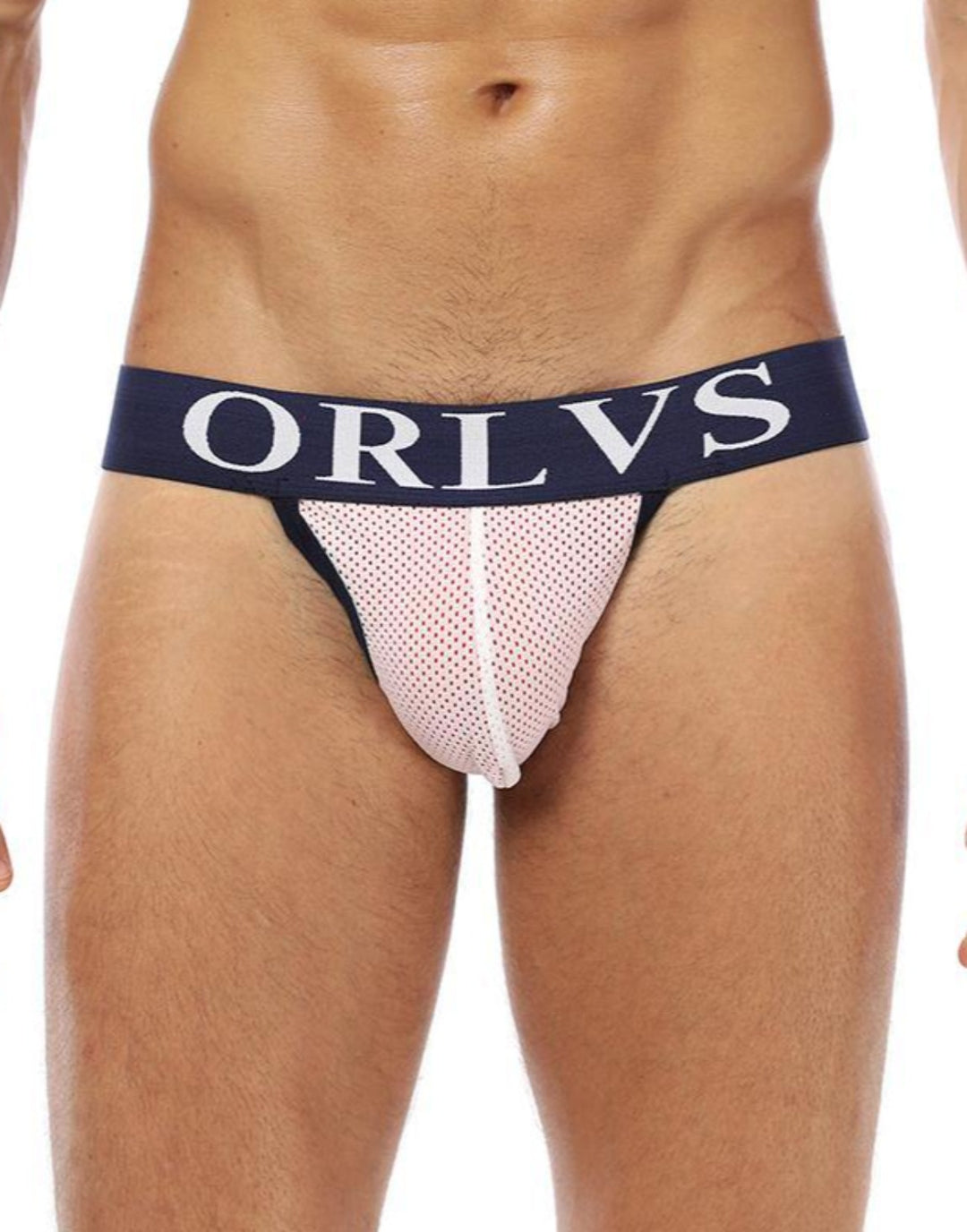 ORLVS Low-Rise Jock Strap Mesh Netzunterhose Net - ORLVS Low-Rise Jock Strap Mesh Netzunterhose Net - White / M (Europe Size S) - BIMONI