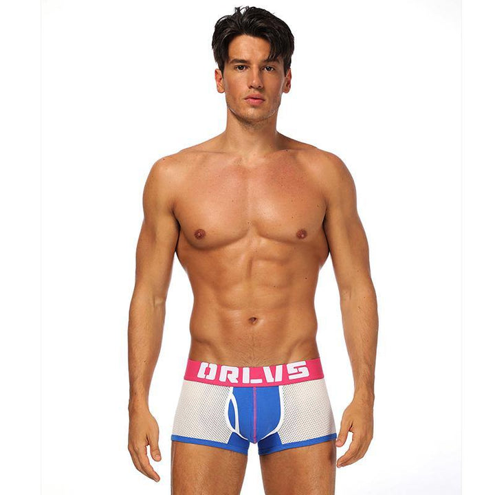 ORLVS Low-Rise Mesh Trunk Net Boxer Netzunterhose - ORLVS Low-Rise Mesh Trunk Net Boxer Netzunterhose - Blau / M (Europe Size S) - BIMONI