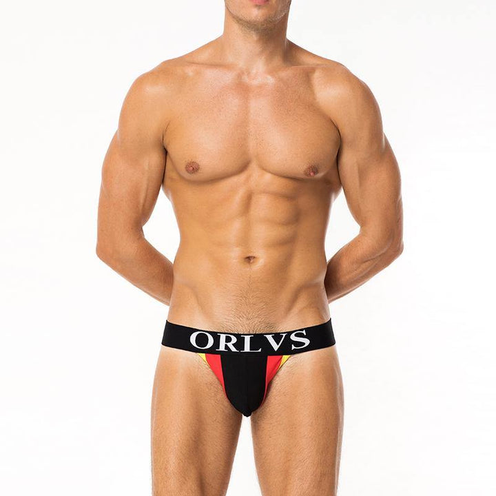 ORLVS Low-Rise 100% Soft Cotton Jockstrap - ORLVS Low-Rise 100% Soft Cotton Jockstrap - Schwarz / M (Europe Size S) - BIMONI