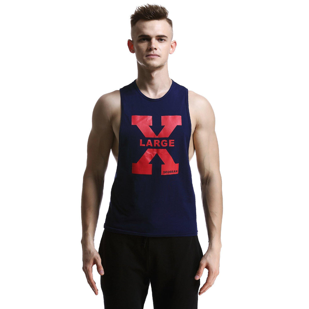 SEOBEAN GYM Fitness Ärmelloses Tank Top - SEOBEAN GYM Fitness Ärmelloses Tank Top - Dark Blue / M (Europe Size S) - BIMONI