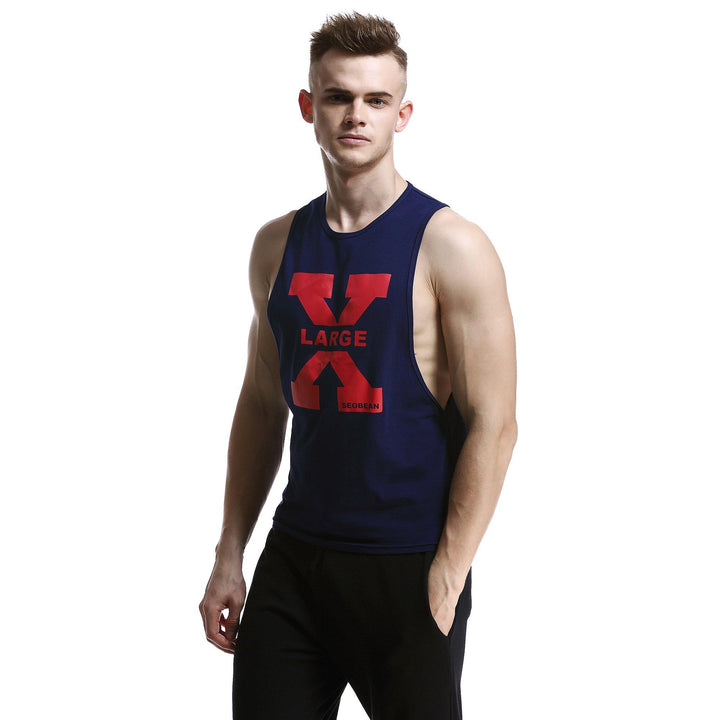 SEOBEAN GYM Fitness Ärmelloses Tank Top - SEOBEAN GYM Fitness Ärmelloses Tank Top - Dark Blue / M (Europe Size S) - BIMONI