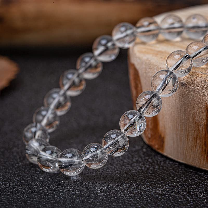 Bergkristall Armband Edelsteine mit 8 mm Perlen echte heilende Kristalle Edelsteinschmuck