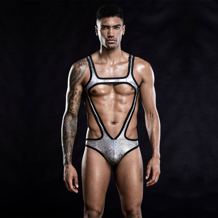 JSY Sexy Erotic Costume Leather Vest Bondage Harness