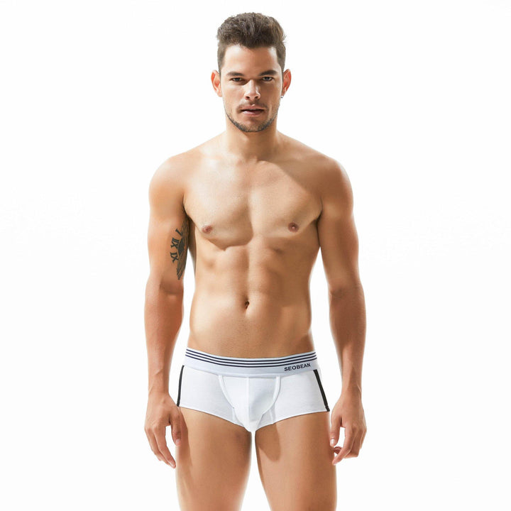 SEOBEAN Low-Rise Cotton Trunk Classic - SEOBEAN Low-Rise Cotton Trunk Classic - Weiß / M (Europe Size S) - BIMONI