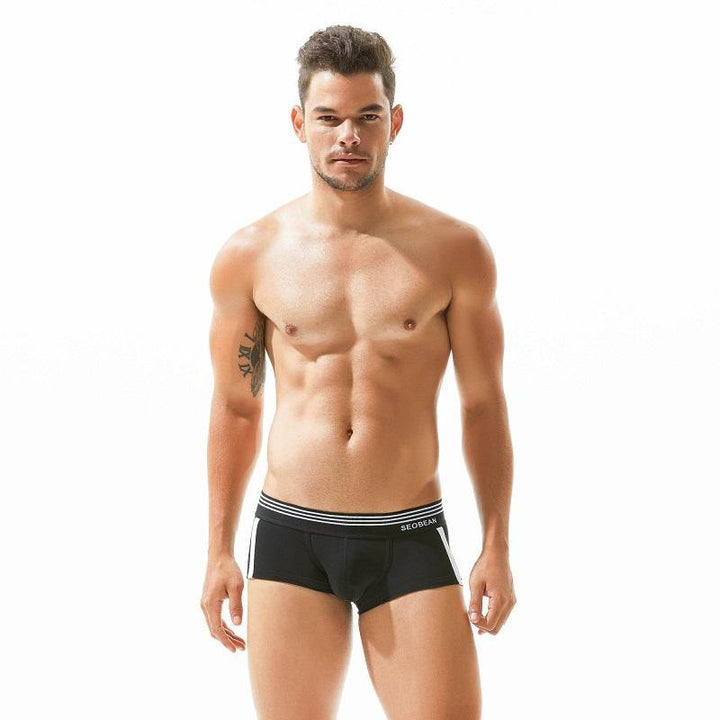 SEOBEAN Low-Rise Cotton Trunk Classic - SEOBEAN Low-Rise Cotton Trunk Classic - Schwarz / M (Europe Size S) - BIMONI