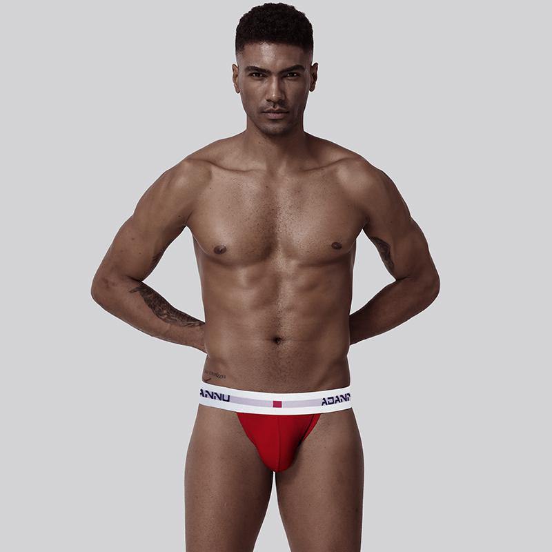 ADANNU Low-Rise Herren Sport Jock Strap - ADANNU Low-Rise Herren Sport Jock Strap - Rot / M (Europe Size S) - BIMONI