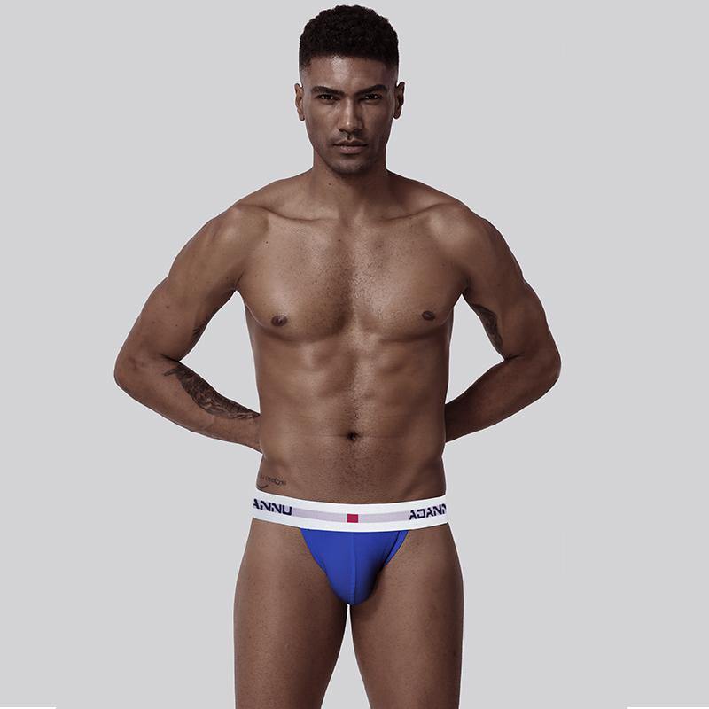 ADANNU Low-Rise Herren Sport Jock Strap - ADANNU Low-Rise Herren Sport Jock Strap - Blau / M (Europe Size S) - BIMONI