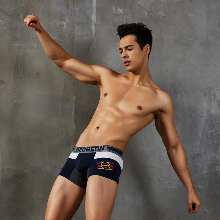 SEOBEAN Low-Rise Trunk Boxer - SEOBEAN Low-Rise Trunk Boxer - Dunkelblau / M (Europe Size S) - BIMONI