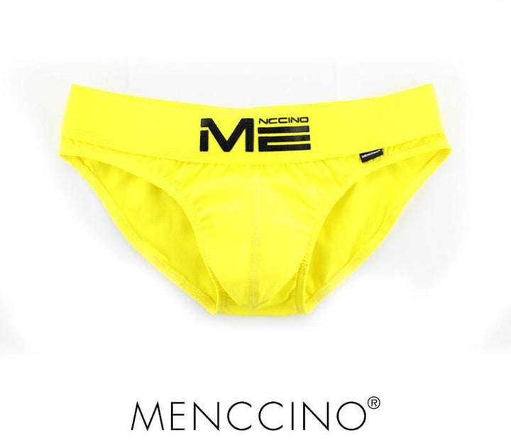 MENCCINO Low-Rise Brief Color Briefs Ultra Soft Cotton - MENCCINO Low-Rise Brief Color Briefs Ultra Soft Cotton - White / L (Europe Size S) - BIMONI