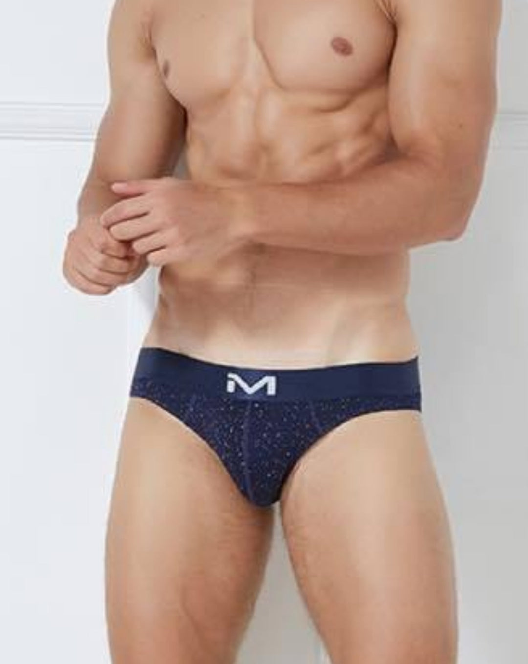 MENCCINO Low-Rise Designer Brief Slip - MENCCINO Low-Rise Designer Brief Slip - Dark Blue / L (Europe Size S) - BIMONI