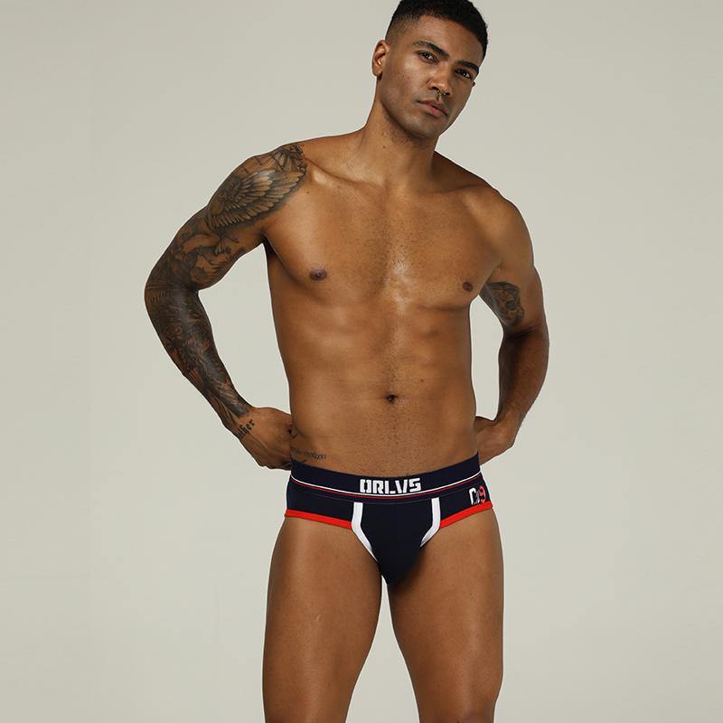 ORLVS Sexy Low-Rise Brief Slip Strap - ORLVS Sexy Low-Rise Brief Slip Strap - Dunkelblau / M (Europe Size S) - BIMONI