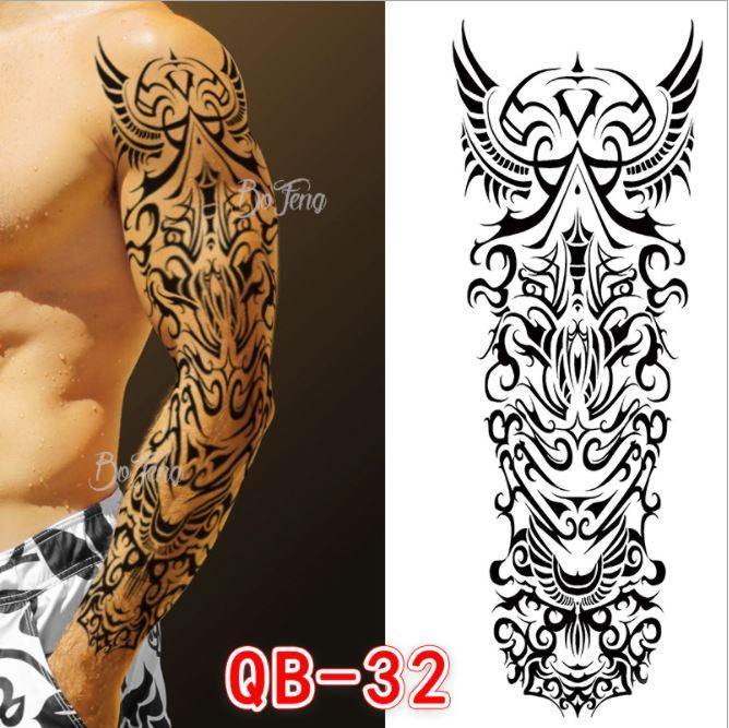 Geru waterproof temporary tattoo paper Full Arm - BEEMENSHOP