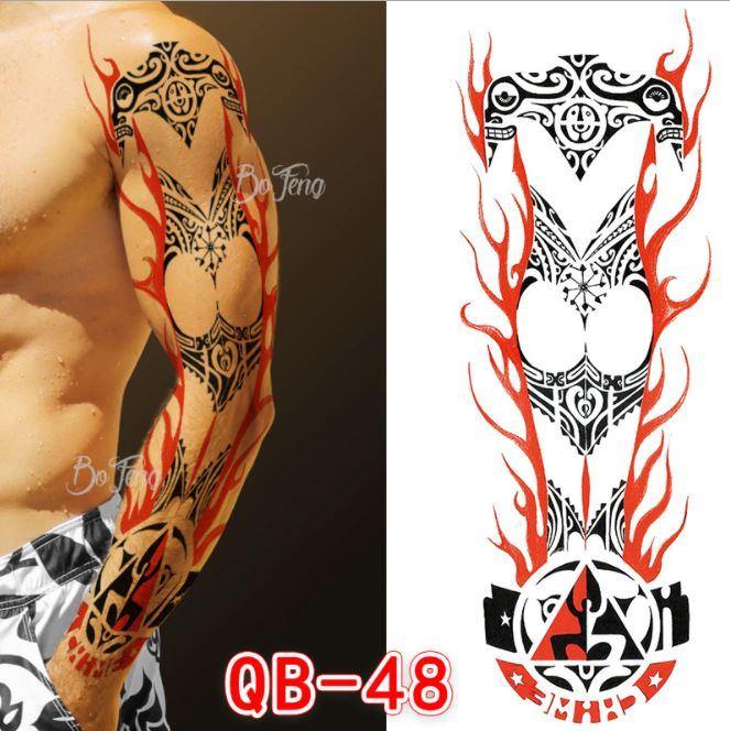 Geru waterproof temporary tattoo paper Full Arm - BEEMENSHOP