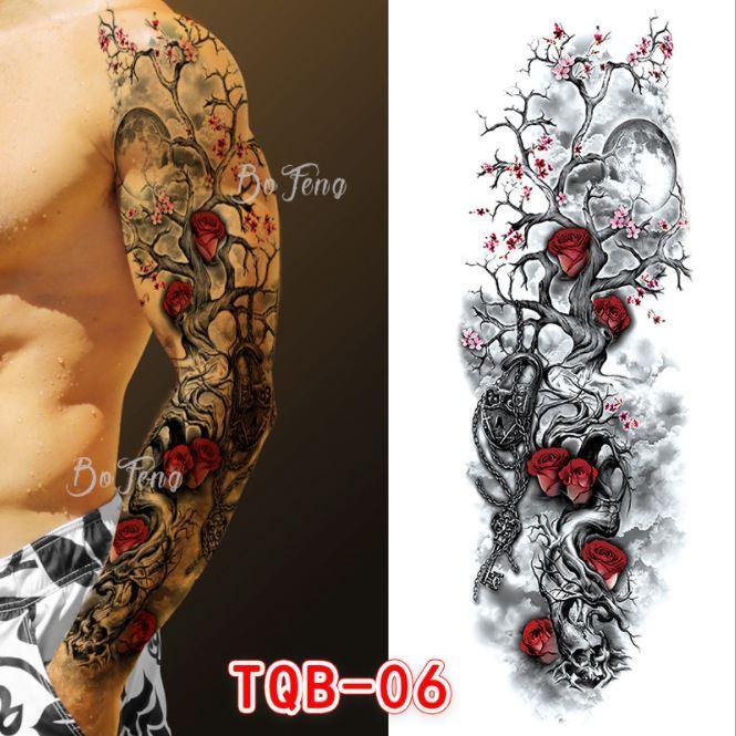 Geru waterproof temporary tattoo paper Full Arm - BEEMENSHOP