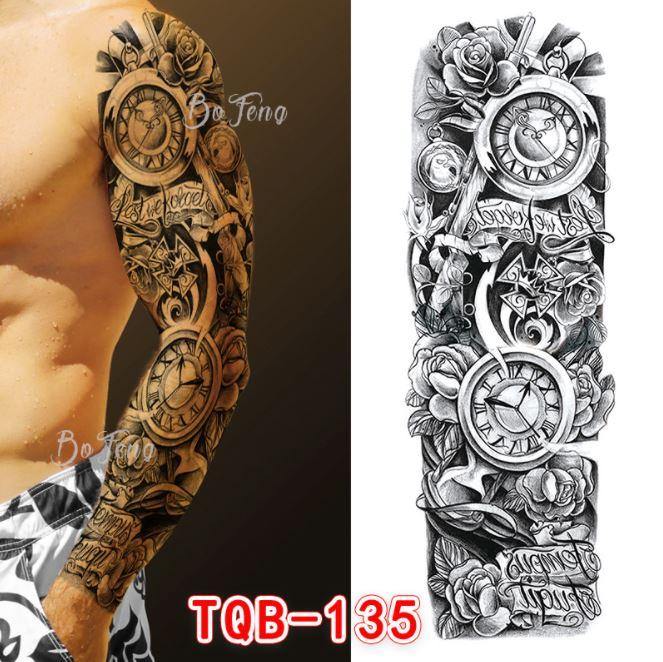 Geru waterproof temporary tattoo paper Full Arm - BEEMENSHOP